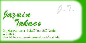 jazmin takacs business card